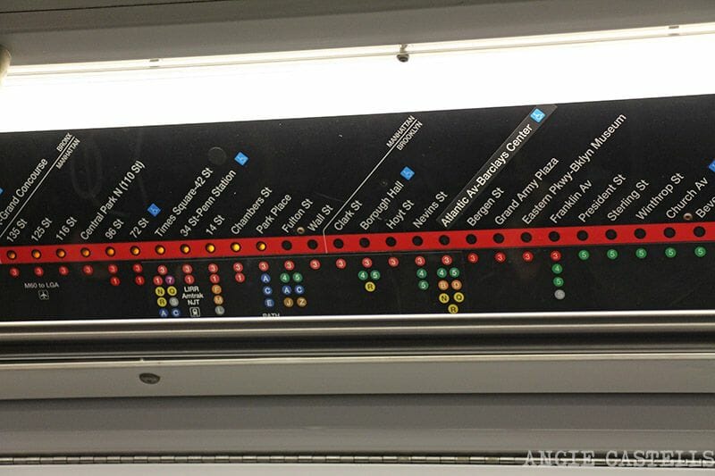 El metro de Nueva York paradas