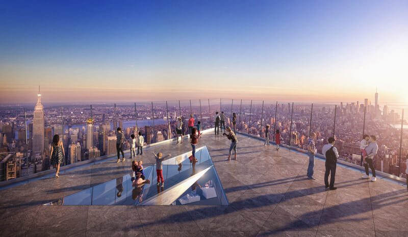La terraza del observatorio Edge y las vistas de Nueva York