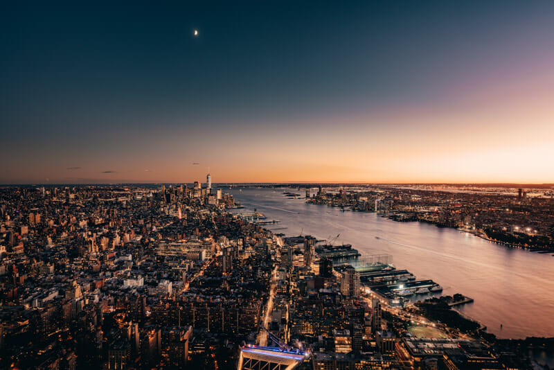 Vistas desde el Edge, el nuevo observatorio de Hudson Yards