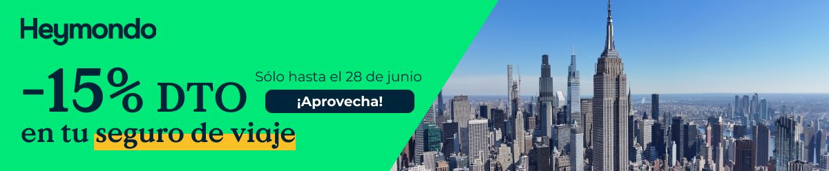 Descuento en el seguro de viaje para Nueva York con Heymondo